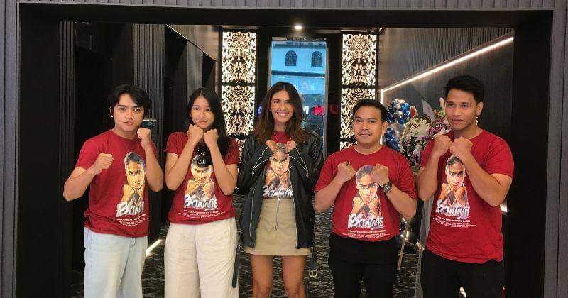 Pemain film Bonnie saat Media Visit film Bonnie di IDN Media HQ, Rabu (21/2/2024). - Popmama.com/Dewi Hanifah Ledjar Cahyani